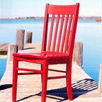 Photo Red Chair on dock