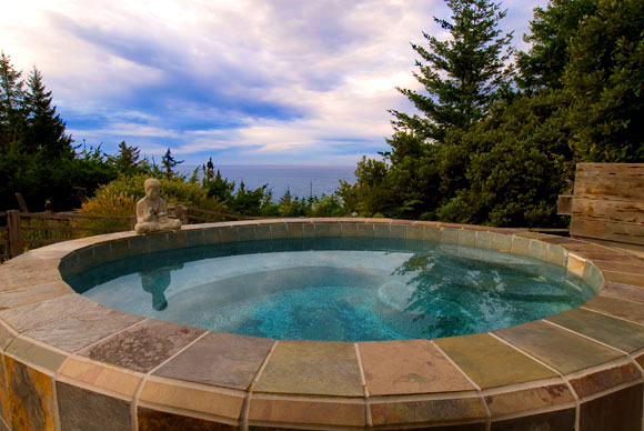 Photo of WildSpring spa at daytime overlooking ocean