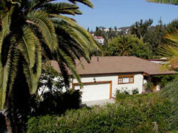 Photo of their little Hollywood Hills home